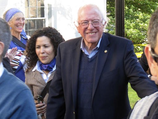 Sanders took park during a march and vigil for the people killed and wounded during a shooting at an Orlando nightclub