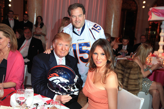 Donald Trump used money donated for charity to buy himself a Tim Tebow-signed football helmet