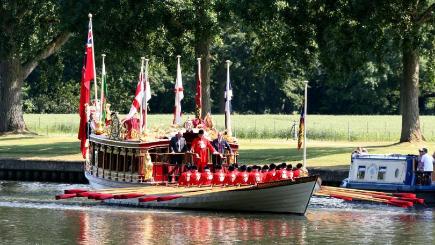 The Gloriana on the River Thames