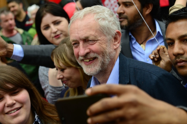 27 May 2016...Labour leader Jeremy Corbyn visits Doncaster as part of the'Remain campaign and is joined by local MPs Ed Miliband Rosie Winterton and Caroline Flint