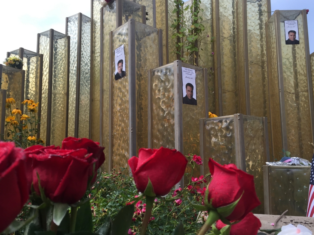 Visitors leave flowers and signs remembering Muhammad Ali at the Muhammad Ali Center in Louisville KY