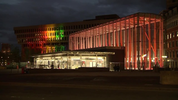 Watch Government Center T station pays tribute to Orlando