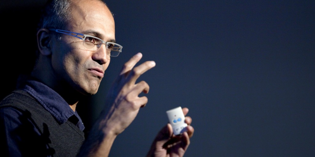 Satya Nadella senior vice president of research and development for the online services division for Microsoft Corp. speaks during a Microsoft Search Summit event in San Francisco California U.S. on Wednesday Dec. 15 2010. Microsoft Corp. updated