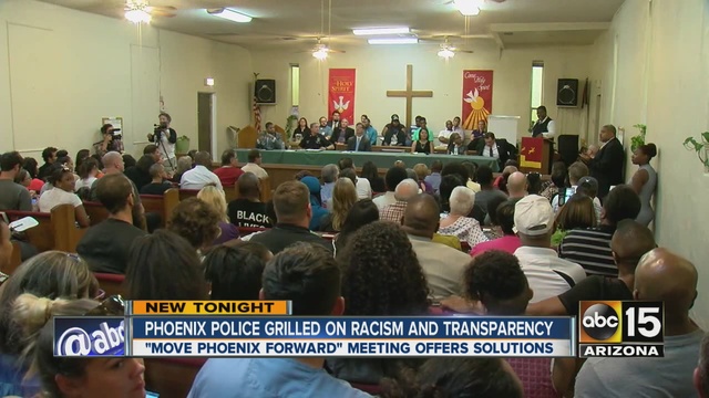 A meeting held by'Move Phoenix Forward offered solutions Monday night.                      KNXV