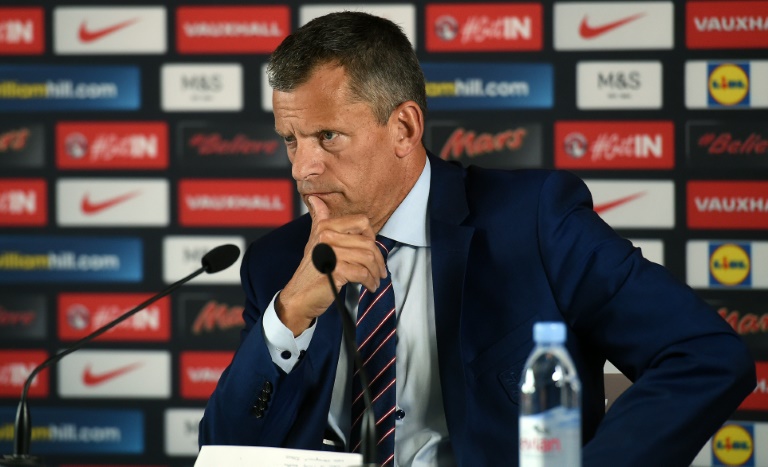 AFP  File  Paul Ellis Football Association chief executive Martin Glenn attends a press conference in Chantilly France