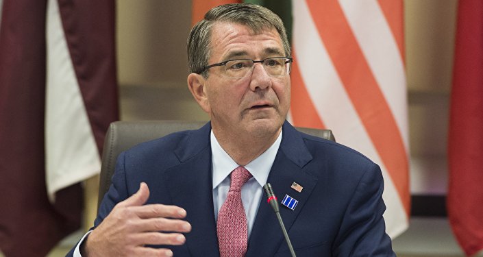 US Secretary of Defense Ashton Carter hosts defense ministers of the Global Coalition to Counter ISIL at Joint Base Andrews in Maryland