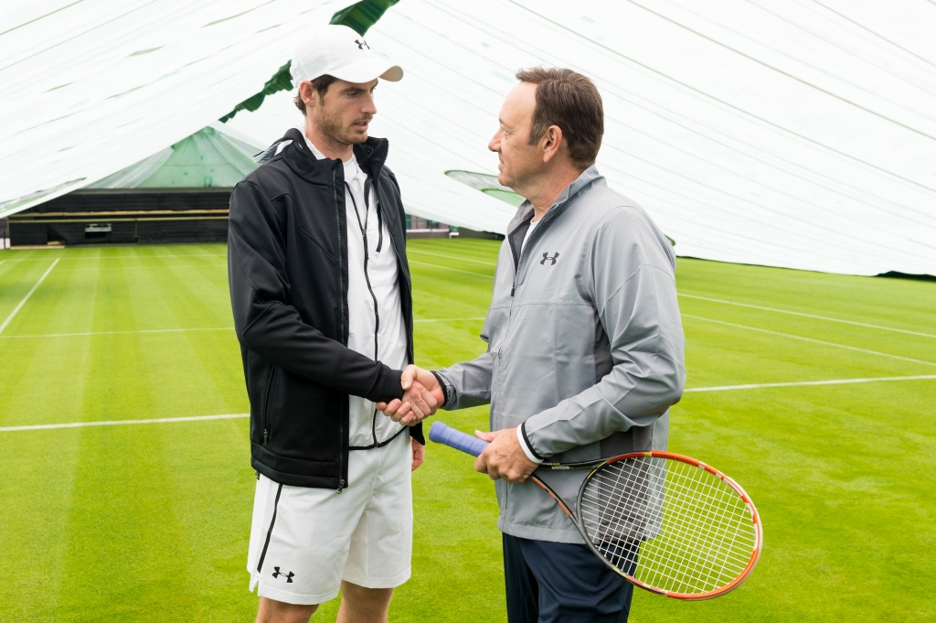 Andy Murray and Kevin Spacey