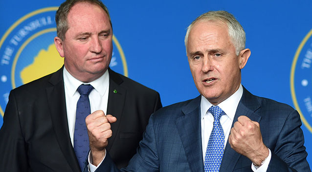 Barnaby Joyce is certain the coalition will retain government. Source AAP Images  Lukas Coch