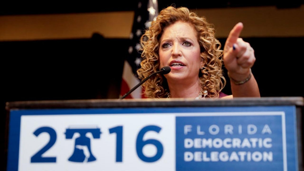 DNC Chairwoman Debbie Wasserman Schultz D-Fla. speaks during a Florida delegation breakfast Monday