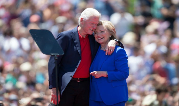 Bill Clinton narrates love story to make his case for Hillary Clinton