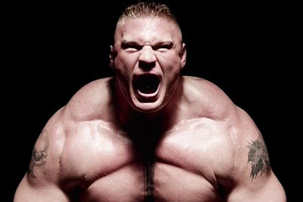 Brock Lesnar yelling