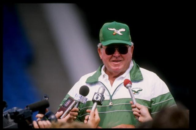 Buddy Ryan in 1989 as coach of the Philadelphia Eagles