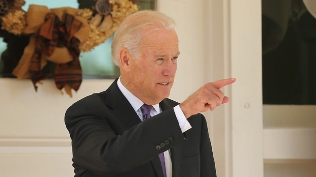 Joe Biden pointing