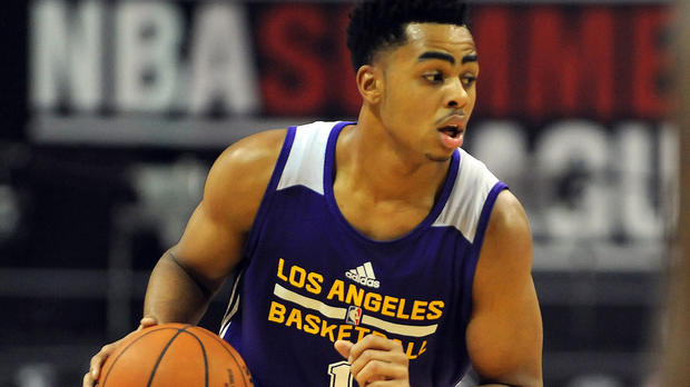 D'Angelo Russell showed off his hops on Saturday.                     USATSI