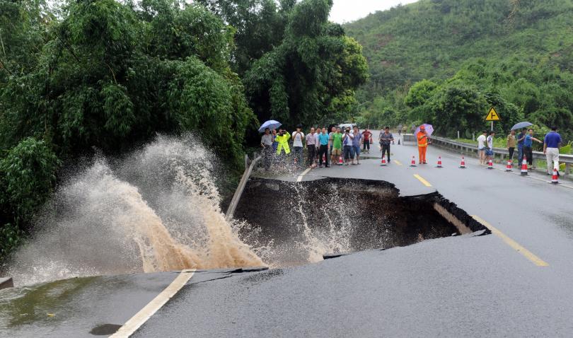 Tropical storm hits China