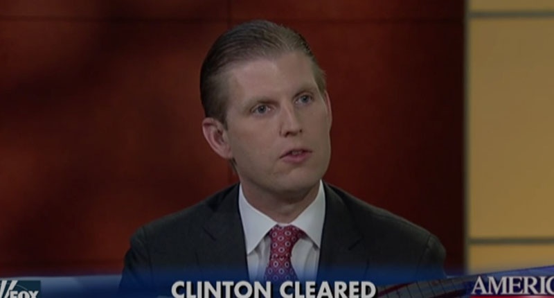 Eric Trump on Fox and Friends