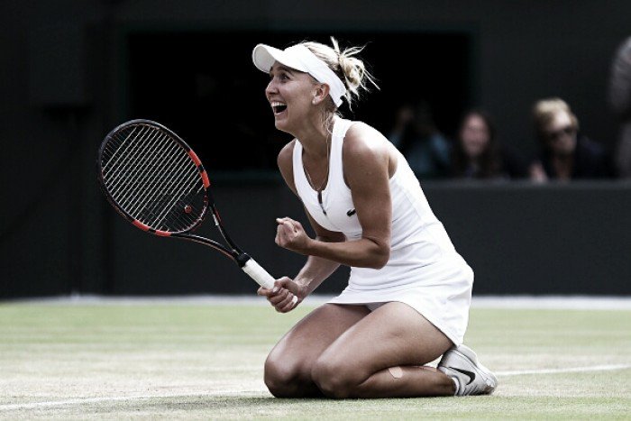 Wimbledon Elena Vesnina plays flawless match to pummel Dominika Cibulkova advancing to semifinals