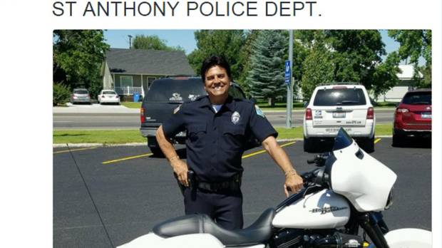 Erik Estrada who played the part of a TV motorcycle cop has now joined a real police force