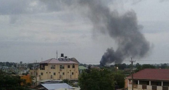 Explosions and heavy weapons gunfire are shaking South Sudan's capital Juba