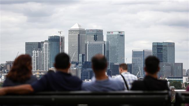 Financial and other services in the UK are expected to see a huge decline according to a survey of business activity