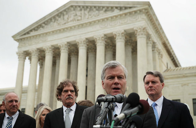 Former Virginia Governor Robert Mc Donnell speaks on April 27 after the Supreme Court heard his appeal