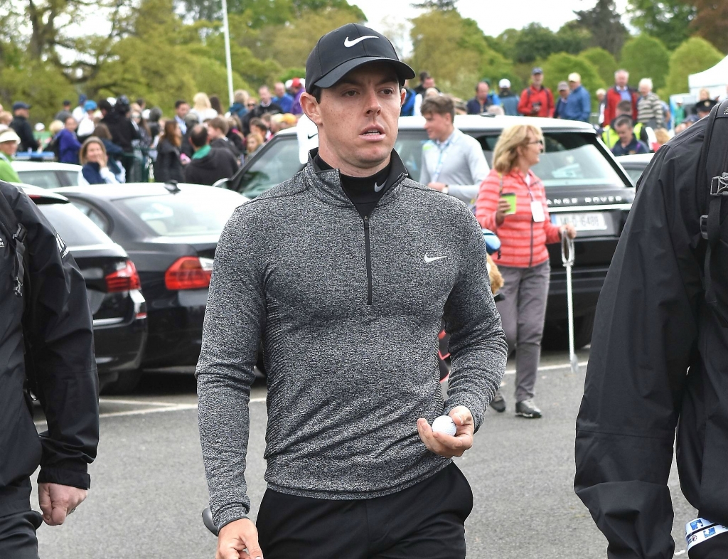 Frustrated Rory McIlroy snaps 3-wood into two pieces at British Open