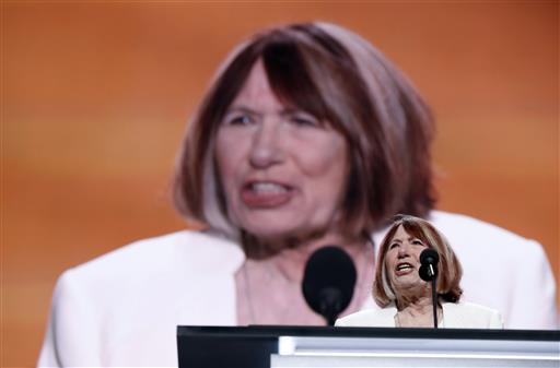 Pat Smith mother of Benghazi victim Sean Smith speaks during the opening day of the Republican National Convention in Cleveland Monday