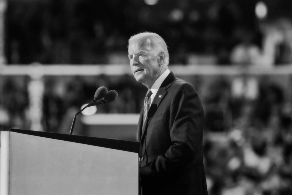 Vice-President Joe Biden speaking on Wednesday the third night of the 2016 Democratic National Convention in Philadelphia