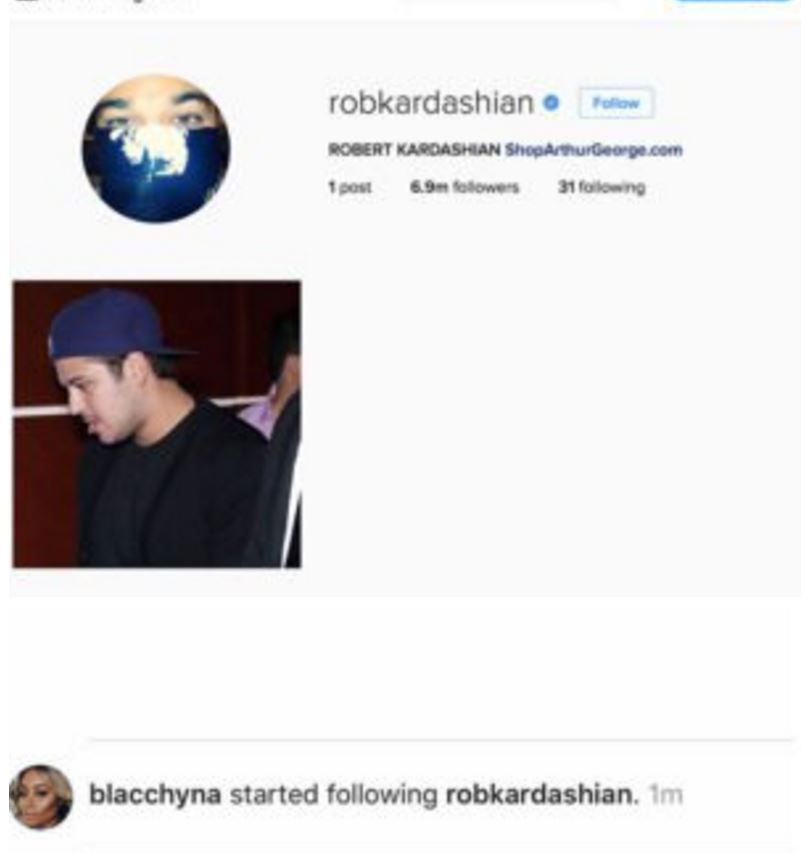 Rob Kardashian Deletes All Signs of Blac Chyna on Instagram