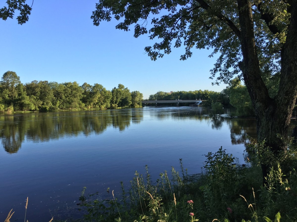 It's pretty in Brainerd but the Mississippi River is on the rise and this spot could be underwater soon