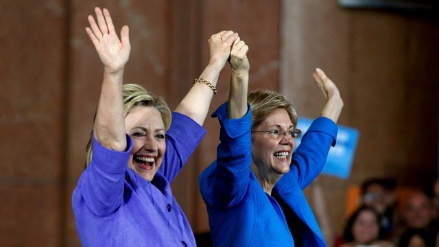 Hillary Clinton and Elizabeth Warren