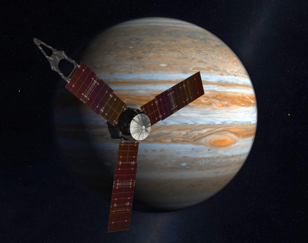 Juno arrives at Jupiter. Image credit NASA  JPL