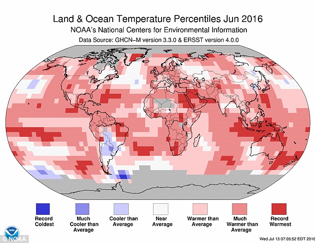 Last month was the hottest June in modern history marking the 14th consecutive month that global heat records have been broken