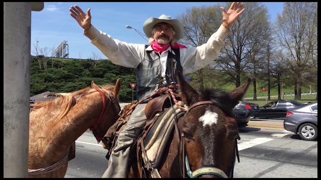 Cowboy Skips Highway Toll Riding Horse Across NYC Bridge