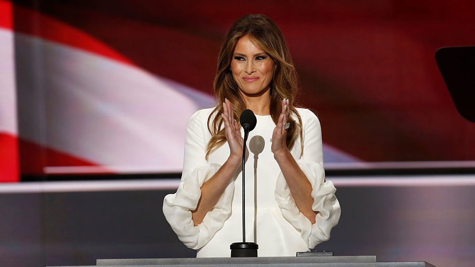 Melania Trump's speech took the attention away from her husband