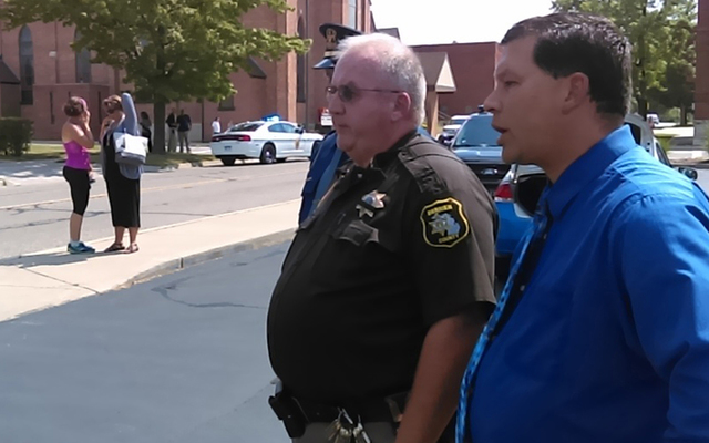 Berrien County Sheriff Paul Bailey confirmed that two court bailiffs were shot and killed inside the Berrien County Courthouse in St. Joseph Mich. before officers killed the gunman today