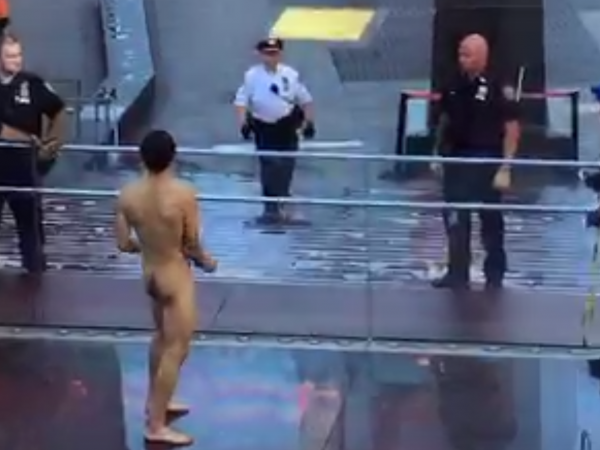 Times Square Naked Dancing Man Brought to Hospital With Injuries Cops Say