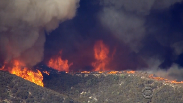 Wildfires burn out of control near Los Angeles Big Sur