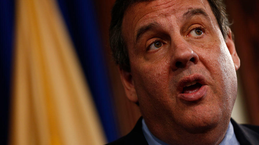 New Jersey Gov. Chris Christie fields questions at a news conference in March at the Statehouse in Trenton N.J