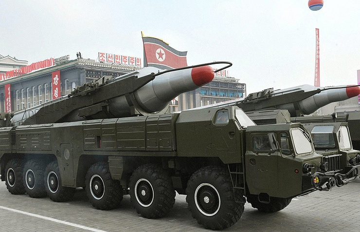 North Korean missiles in Pyongyang