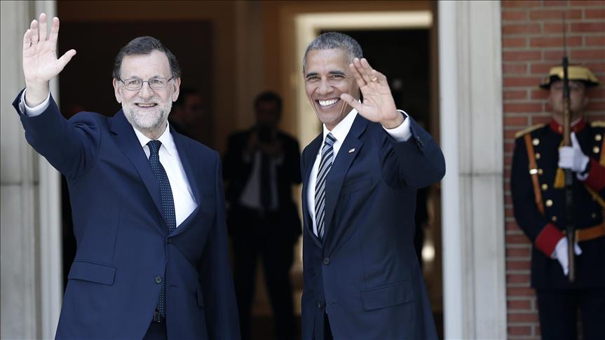 US president cuts short first visit to Spain