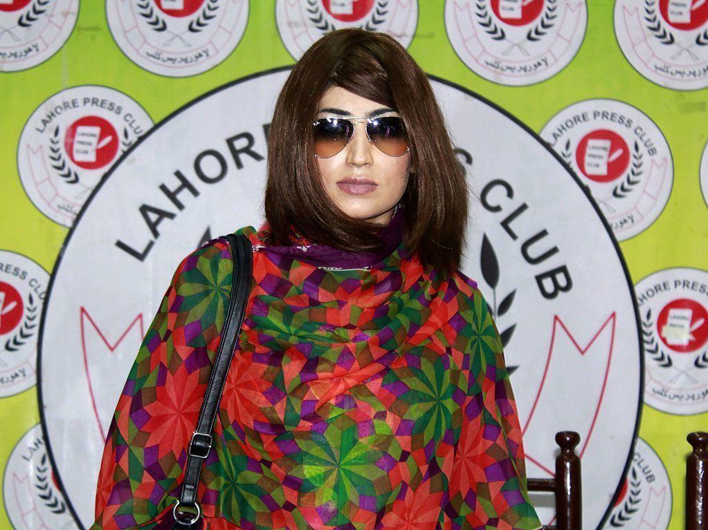 Pakistani social media celebrity Qandeel Baloch arrives for a press conference last month in Lahore Pakistan