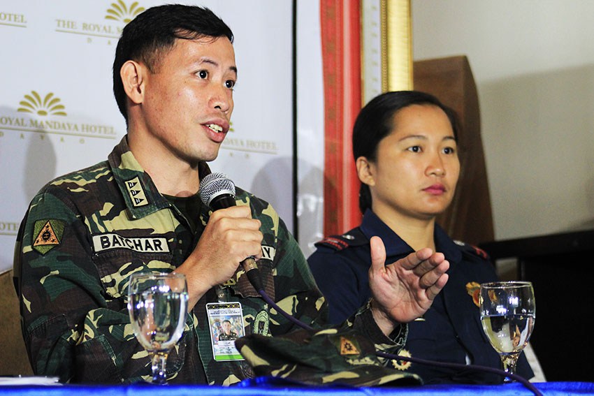 Captain Rhyan Batchar spokesperson of the Army's 10th Infantry Division