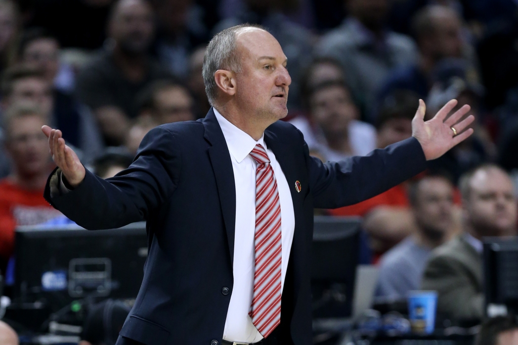 PORTLAND OR- MARCH 19 Head coach Thad Matta of Ohio State Buckeyes looks on as the Ohio State Buckeyes play the Virginia Commonwealth Rams in the first half during the second round of the 2015 NCAA Men's Basketball Tournament at Moda Center on Ma