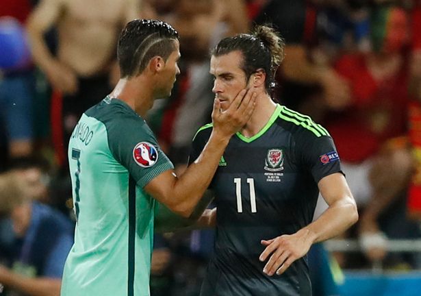 Gareth Bale Cristiano Ronaldo Portugal 2-0 Wales Euro 2016 News