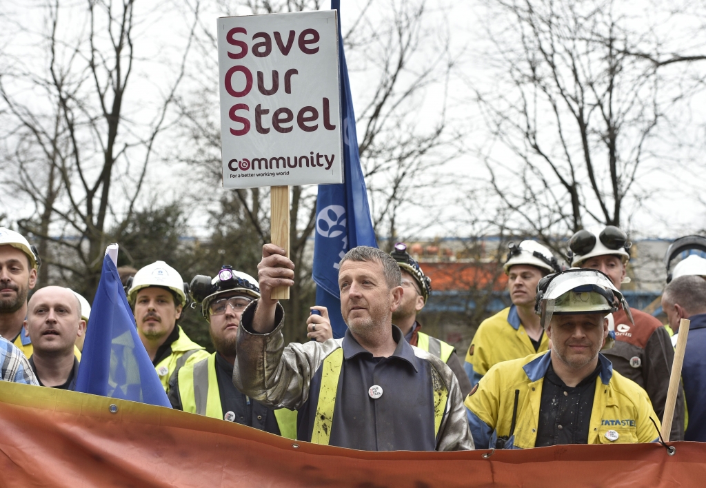 Tata Steel workers in Port Talbot