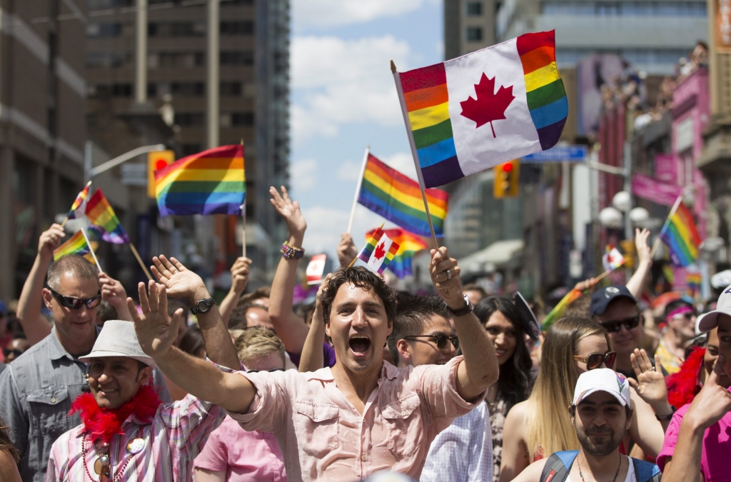 Justin Trudeau becomes first Canadian Prime Minister to attend Pride- has the time of his life