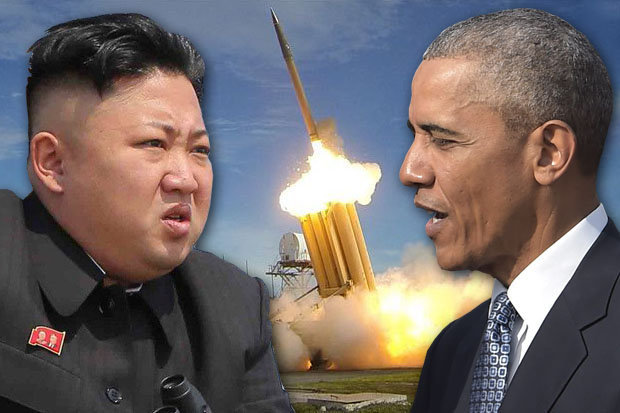 Kim Jong-un left the THAAD system and Barack Obama right