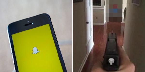 Cop shoots gun at black man emoji in Snapchat post