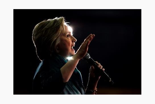 Democratic presidential candidate Hillary Clinton speaks during a campaign stop at the University of Bridgeport in Bridgeport Conn. (AP